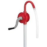 Lumax LX-1320 Red Deluxe Heavy Duty Rotary Barrel Pump, Ideal for Heavy Duty Use in Industrial,