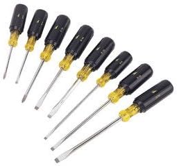 Ideal Industries Inc 35-298 - Screwdriver Set - Tip Style: Cabinet, Keystone, Phillips, Cushion Grip Handle, Round, Square Blade Shape, Corrosion-Resistant, 8 Piece Set