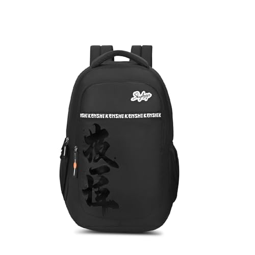 Image of Skybags Kenshi 34L Casual Backpack for Boys & Girls with 3 Compartments & Adjustable Shoulder Strap | Quick Access Front Pocket | Rain Cover | Perfect for School & Travel - Unisex