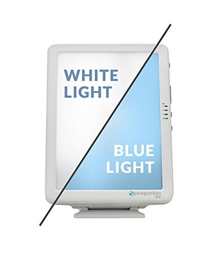 PureGuardian 10,000 LUX Full Spectrum Energy Light with Customizable Blue or White Light Therapy Intensity, Timer, Pure Guardian (Pack 1)