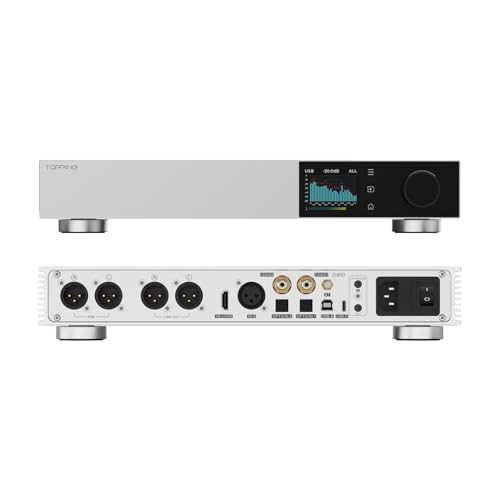 Topping D900 Hi-Res DAC Preamp - Self-Developed PSRM Module BT 5.1 Support LDAC 10 Band PEQ Aurora UI with Remote Control