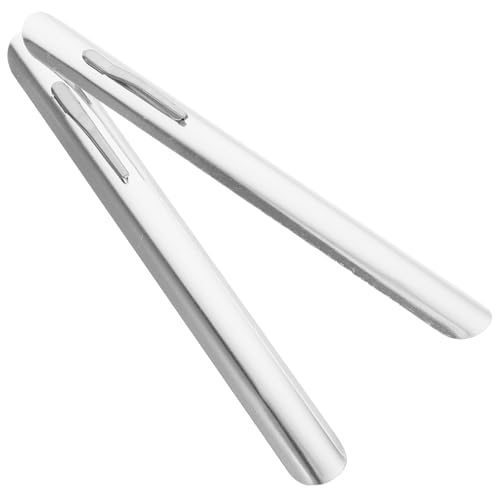 BETOOKY Raschietto per Briciole da Tavolo in Acciaio Inox 2 Pezzi Clip Manico, Spazzatrice per Briciole da Cucina Compatta per Camerieri e Uso Domestico