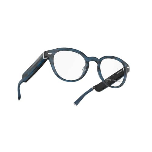 Echo Frames (3rd Gen) | Smart audio glasses with Alexa | Round frames in Blue Tortoise with prescription ready lenses