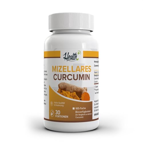 Zec+ Health+ Mizellares Curcumin - 60 Kapseln mit Curcuma-Extrakt, hohe Bioverfügbarkeit, Made in Germany