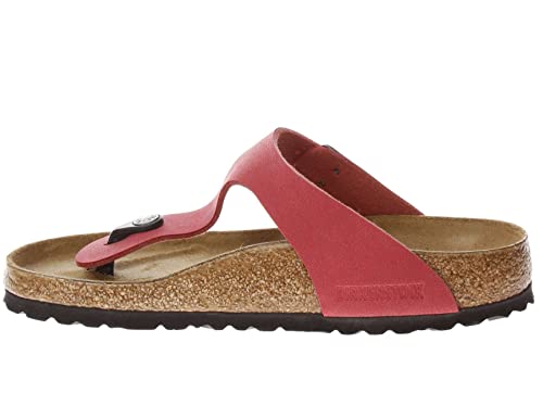 Lettino anatomico. Birkenstock Gizeh, Sandali Donna, Scarlet Red, 38 EU