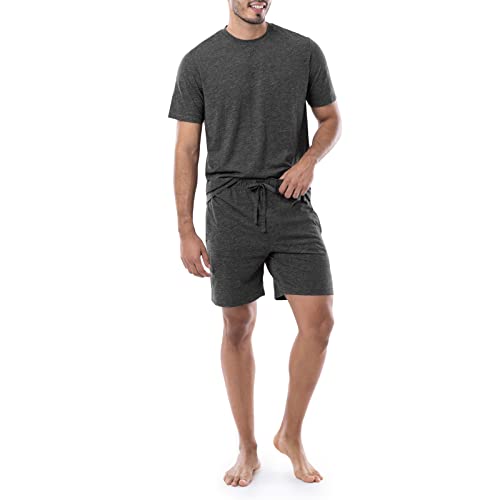 IZOD Men's Poly Cotton Jersey Sleep Shirt and Shorts Pajama Set3