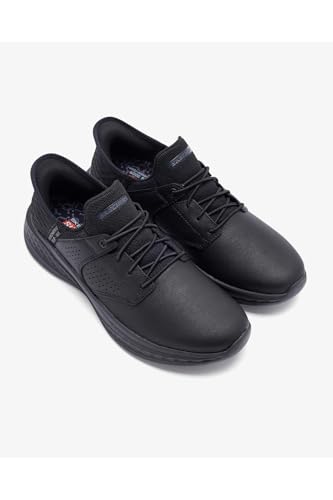 Image of Skechers Men's Streetwear Slade - Macklin Round Toe Leather Bungee Slip-Ins