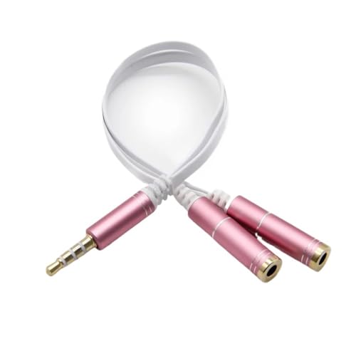 WEBALXRN 1PC 3.5mmI[fBIXvb^[P[u 1IXA2X }CN wbhz YXvb^[(Rosegold)