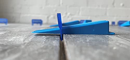 OX Tools Fliesen-Nivelliersystem Keil und Abstandshalter – Set mit 100 Keilen und 100 2 x 13 mm Abstandshaltern + Zange