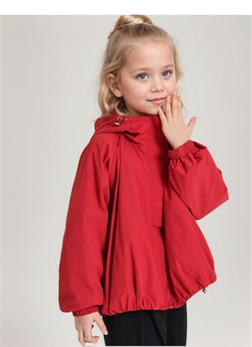Girls Hooded Fleece Lined Windproof Softshell Windbreaker Jacket3