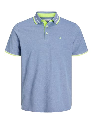 JACK & JONES Jjepaulos Polo SS Noos Pls Pantalones Chinos, Cobalto Brillante/Detalle: neón, 3XL Hombres