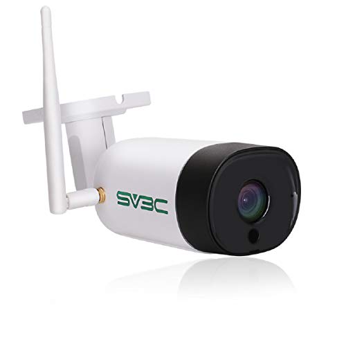 SV3C Telecamera wi-fi Esterno senza fili HD 3MP Videocamera Sorveglianza Esterno wifi con IP67 Impermeabile, Visione Notturna, Motion Detect, Audio a 2 Vie, Vista a Distanza Tramite Phone PC