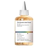 7% Glycolic Acid Face Exfoliating Toner for Clear Skin, Pore Minimizer, Radiant Complexion Enhancer, Daily Use Gentle Formula