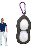 lembrd Bolsa para Pelotas de Golf, Porta Pelotas de Golf de Silicona, Bolsa Protectora portátil para Pelotas con Gancho de Aluminio para Amantes del Golf,...