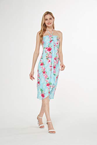 Image of Women's Hawaiian Luau Halter Dress in Signature Prints