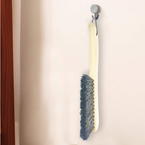Counter Brush For Furniture Patio Woodworking Drafting Cleaning, Wooden Handle With Horsehair Bristle Bench Brushes, 13 Inches Hand Broom #TOP6