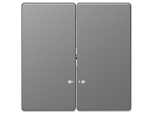 Double touche avec voyant D-Life aluminium pour un éclairage guidé