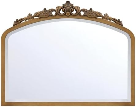Crystorama Arden 40'' Burnished Brass Mirror