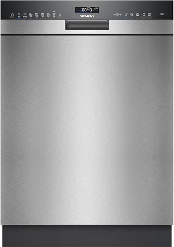 Siemens SN45ZS07CE, iQ500 Smarter Geschirrspüler Unterbau, 60 cm breit, Edelstahl, Besteckschublade, extra leise, varioScharnier, Zeolith...