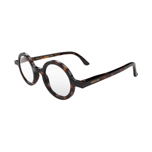 Image of LONDON MOLE Moley Blue light glasses | Round-shaped blue blockers | Anti-eyestrain | Unisex | Spring Hinges