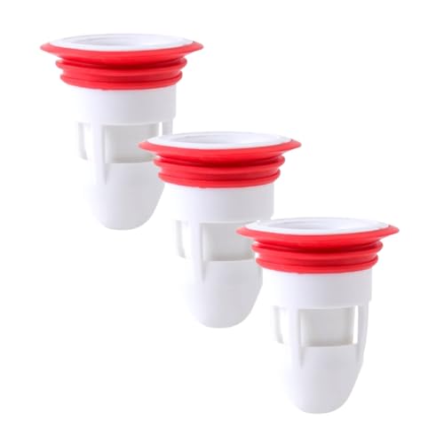 KIT 3 Filtros Dreno De Água Anti Odor Pia Cozinha Ralo Banheiro Prevenção De Pragas Captura Cabelos