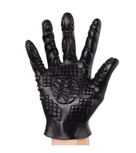 Gants Pour Hommes Et Femmes Gants De Flirt Doux Gants Pour Hommes Côtelés Pour Taquiner Paire De Gants Imperméables-Noir