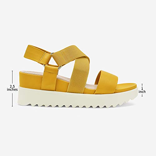 Image of DREAM PAIRS Women's Open Toe Ankle Strap Platform Wedge Sandals