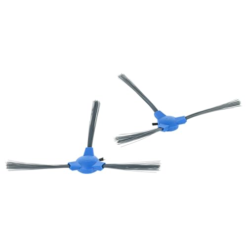 vhbw 2x Seitenbürste kompatibel mit Eufy RoboVac 30C Max, G10 Hybrid, G20, 40, 30 C Saugroboter - Reinigungsbürsten Set, schwarz/grau/blau