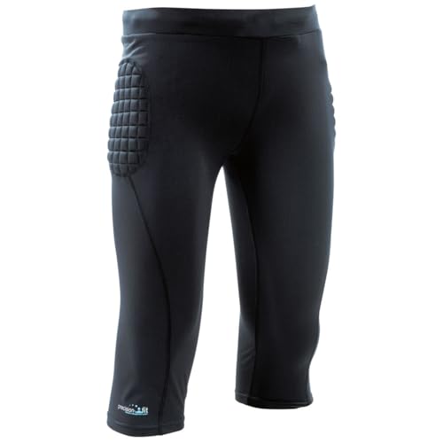 Image of Precision GK Padded Base-Layer 3/4 Pant Junior Size LB (Black)
