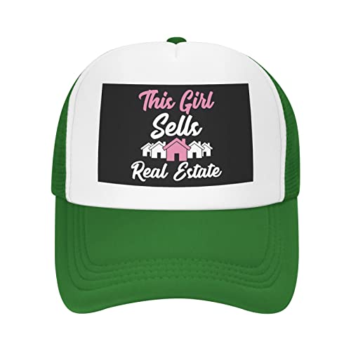 This Girl Sells Real Estate Trucker Hat Snapback Mesh Baseball Cap Unisex2