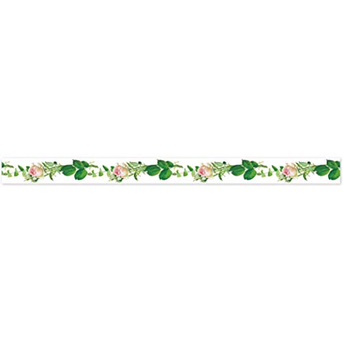 Image of Frontia Japanese Masking Tape Flower Floral Design Fujico 0.6 inchx275.6 inch (Pink Rose)