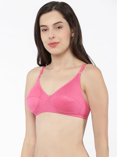 Image of Softline Women's Cotton Rich Wire-Free Non-Padded Bra Combo | Full Coverage & Breathable Comfort | Fancy Lace Design for a Feminine Look | Everyday Support & Soft Feel (Pack of 2)