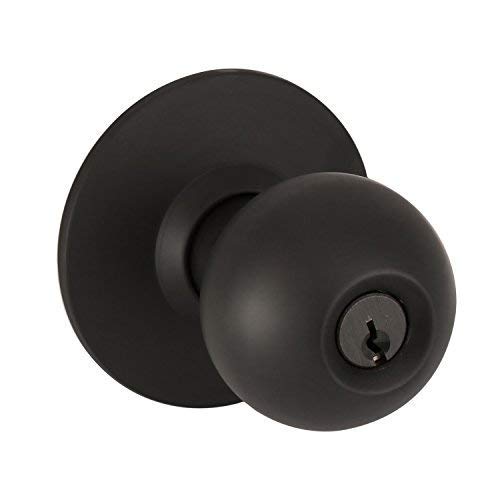 Lawrence Door Knob Cylindrical Lock Storeroom Function Key Unlocks Exterior Oil Rubbed Bronze Finish Lh5307Ob -Us10B Ul Certified Ansi/Bhma Grade 2 Commercial Door Knob For Heavy Duty Use #TOP1