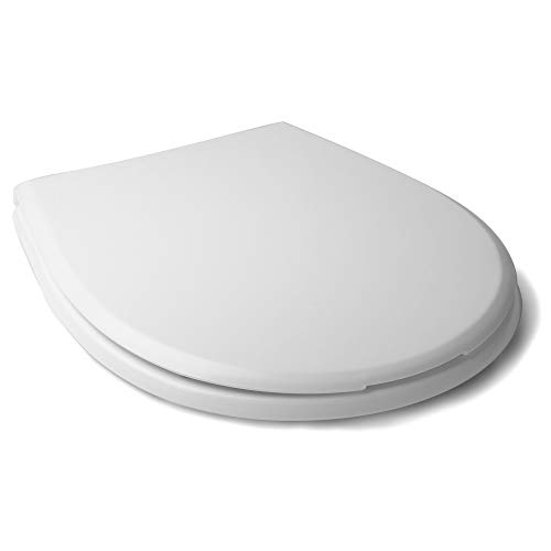 Tatay Tapa WC Universal Olympia, de Termoplástico, Forma Ovalada, Fabricado en España, Blanco. Medidas 45,5 x 35,5 cm Cover