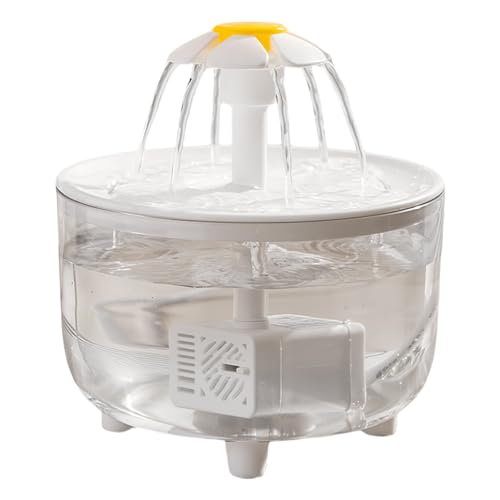Generic 1200 ml elektrischer Stummschalt-Haustier-Getränkeschüssel, USB-Haustier-Trinkspender, Tränker, automatischer Filter, transparenter Katzentränker, elektrischer Stummschaltung,