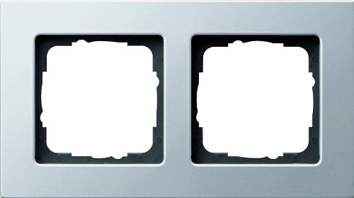 Preisvergleich Produktbild Gira 0212203 Abdeckrahmen 2 fach Gira E22 Aluminium