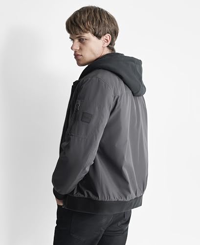 Image of DKNY Men's Water Resistant Hooded Durable Casual Jacket