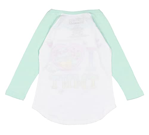 Seven Times Six Teenage Mutant Ninja Turtles Girl's I Love TMNT Kids Raglan T-Shirt - White - Medium4
