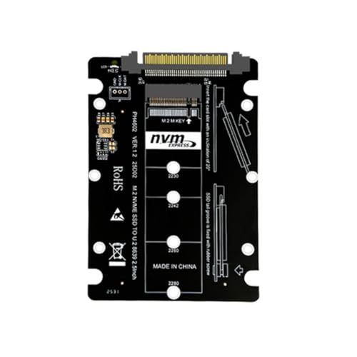 AKNBFIBN M.2 NVME - SFF-8639 U.2 �A�_�v�^�[ SFF-8639 U.2 - NVMe M.2 M-Key �R���o�[�^�[ �G���N���[�W���[ �\�P�b�g PCIE4.0 Gen4�AM.2 NVME SSD �p