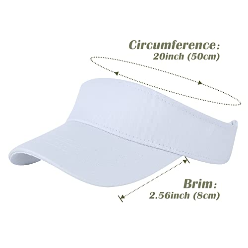 Durio Kids Sun Visor Hat Girls Hat Adjustable Kids Baseball Hat Sports Baseball Cap Athletic Kids Beach Hat Tennis Golf Sun Hats For Kids B Black&White 6-12 Years #TOP2