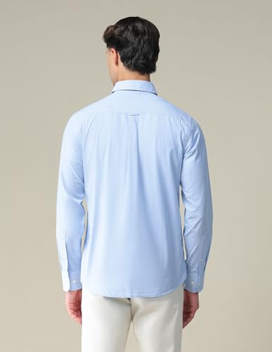 Image of U.S. POLO ASSN. Textured Shirts for Men - 100% Cotton, Full Sleeve Mens Casual Shirts