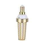 Fdit E14 LED Mais Lampe Energiesparende Lichtquelle Aluminiummaterial Für Haushaltsbeleuchtung 220V (Einfarbiges warmes Licht)