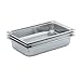 Vollrath Super Pan 3 1/1 GN Food Pan, 1-1/2" deep (40mm), 22 gauge, 300 series stainless steel, top flange corners with concave indentation, ramped sides, reverse form flattened edge, framing shoulder, meets gastronorm (EN 631-1) standard, NSF, Made in USA, 90012