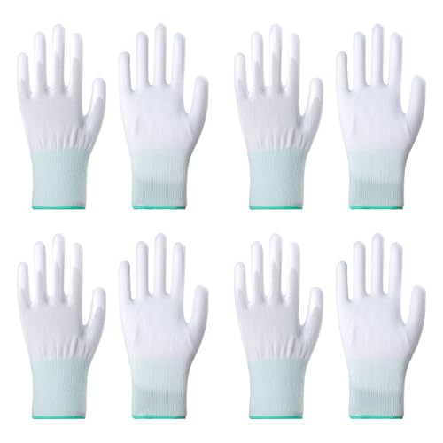 RANYAKE 4Pairs Heat Resistant Glove,Heat Protection Gloves for Hair Styling,Hea-t Proof Gloves with Silicone Fingers,Hea-t Resistant Protective Glove for Curling and Flat Irons and Curling Irons