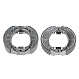 Chabushi Brake Shoes Front Rear for Honda ATC125M 1984-1987 ATC 185S 1981-1983, ATC 200 200E 200ES 200M 200S Alloy Steel Drum Brake Parking Shoes