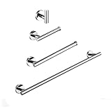Maniglie Asciugamani in acciaio inox Asciugamani a barretta for barretta Bagno Bagno Hardware Rack Asciugamani Pack Accessori da bagno Accessori for il bagno Barre di sostegno vasca(PC-4 Set)