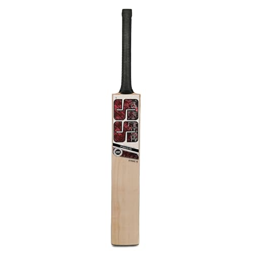 Image of SS Tiger Strike 18 English Willow Premium Cricket bat, Adult Size- Short Handle, Includes Bat Cover, Toe Guard and face Sheet | Ready to Play