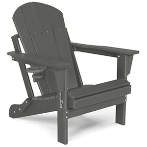 Folding Plastic Adirondack Chair &#...