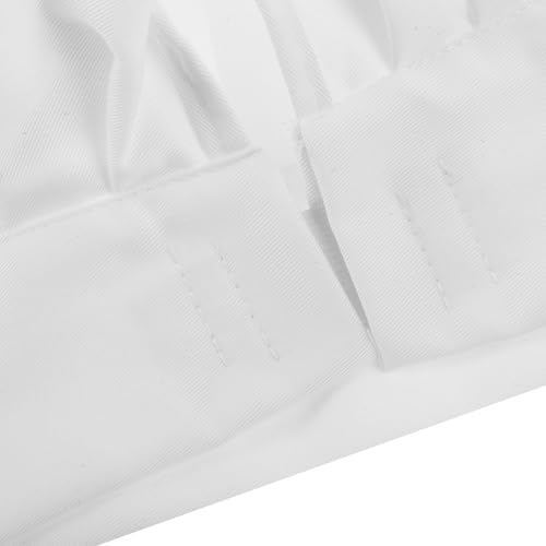 Lot de 3 toques de chef blanches en coton avec bande élastique réglable