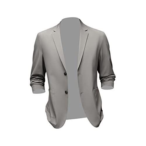 Jaqueta Masculina Ajuste Clássico Masculino Terno Casacos Leves 2 Botões Masculinos Esportes s Terno